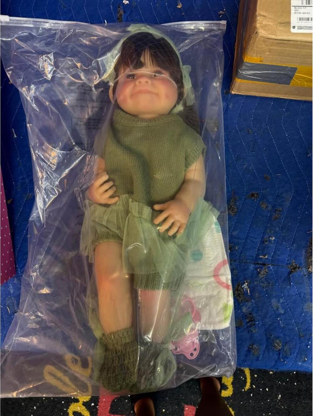 22 Inch Silicone Reborn Baby Girl Doll (Rosy Cheeks/Wrinkles)
